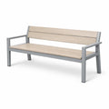 Banc de jardin en aluminium et bois composite - 2026