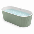 Baignoire îlot ovale en acrylique vert 170x80x60 cm - 2026