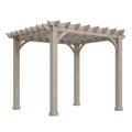 Pergola en bois massif grise 300x300x250 cm - 2026