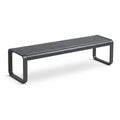 Banc en métal perforé noir - 2026
