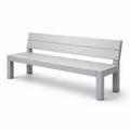 Banc de jardin en aluminium gris - 2026