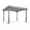 Pergola d'extérieur en PVC gris 350x260x230 cm - 2026