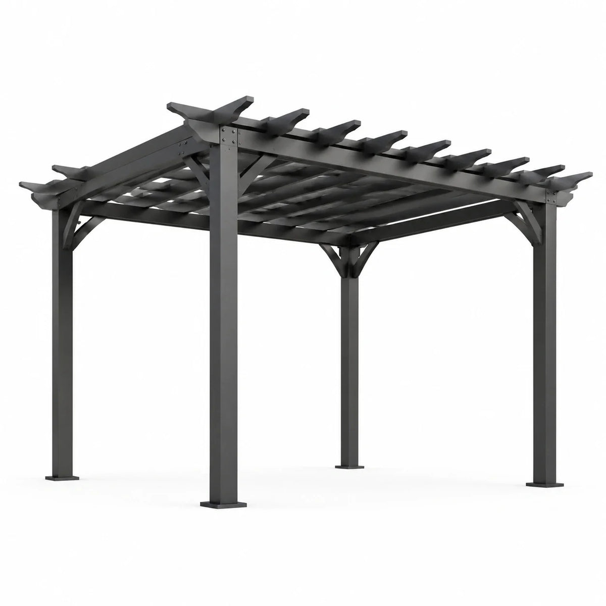 Pergola en aluminium gris 300x300 cm - 2026