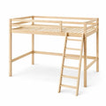 Lit mezzanine en bois de pin avec échelle - 2026