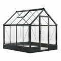 Serre en aluminium et verre trempé noir - 2026