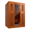 Cabine de sauna infrarouge en bois avec verre trempé - 2026