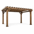Pergola rectangulaire en bois Marron - 2026