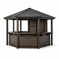 Kiosque de Jardin Octogonal en Bois et Acier - 2026