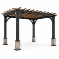 Pergola en métal et cèdre 300x300x250 cm - 2026