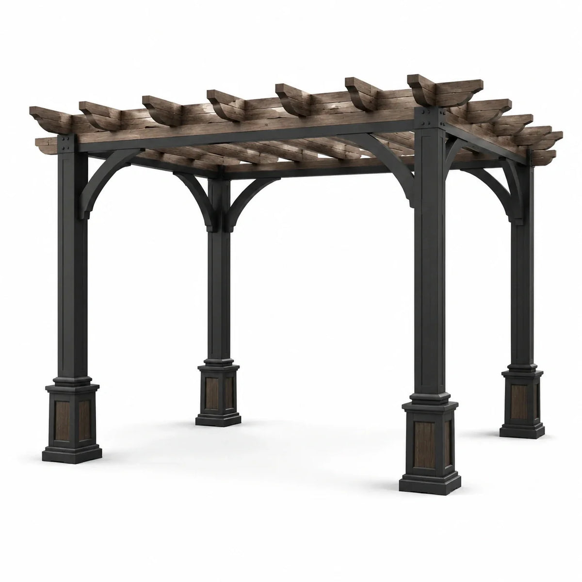 Pergola en bois et métal 4x3 m - 2026