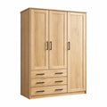 Armoire en Bois de Chêne avec 3 Portes et 3 Tiroirs - 2026