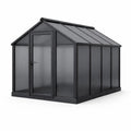 Serre en aluminium noir avec polycarbonate - 2026