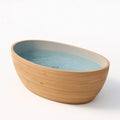 Baignoire ovale en bois et fibre de verre 170x80x60 cm - 2026