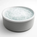 Jacuzzi rond en acrylique gris pour 4 personnes - 2026