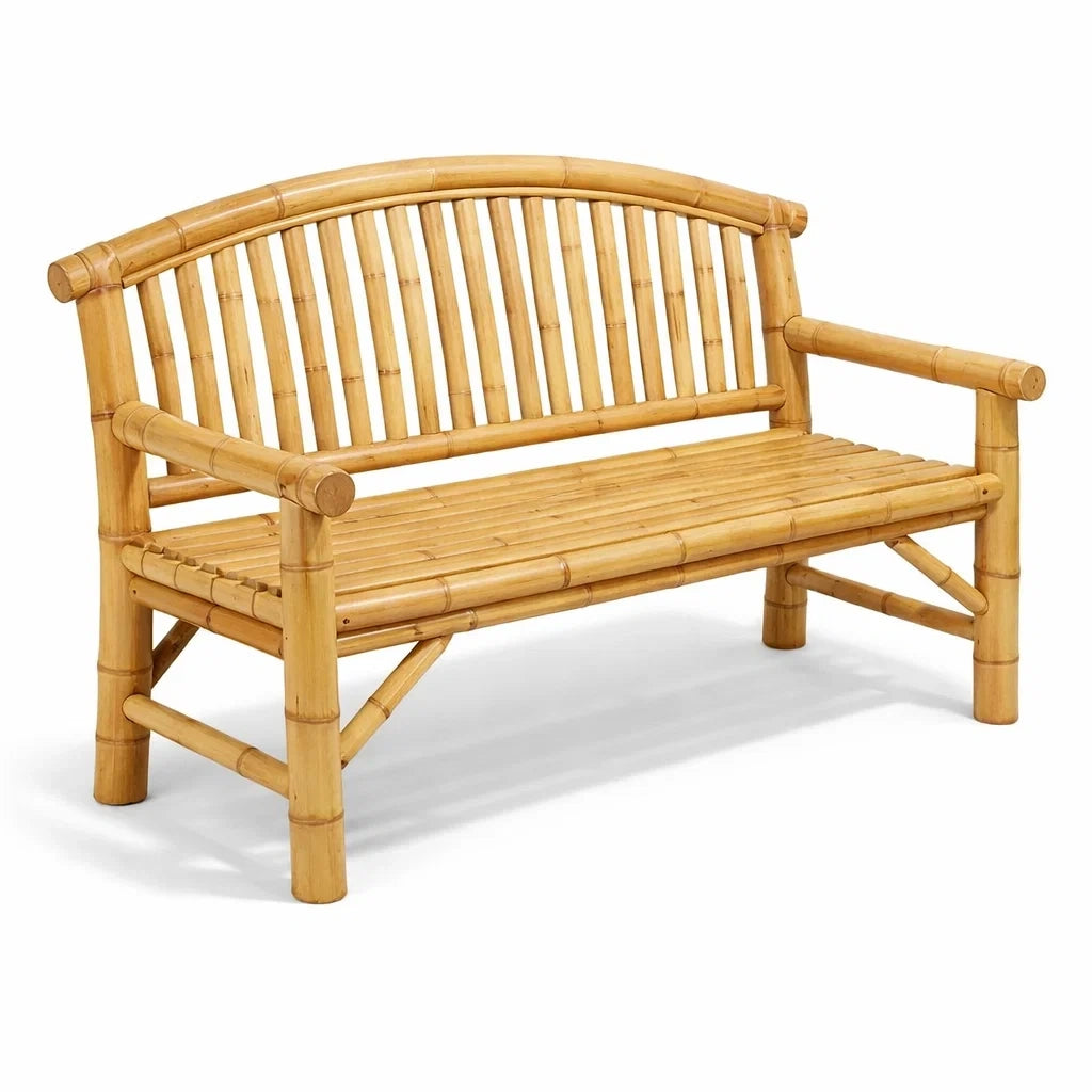 Banc de jardin en bambou pour extérieur 3 places - 2026