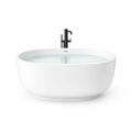 Baignoire Autonome en Acrylique Blanc Ovale - 2026