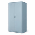 Armoire en métal avec coins arrondis bleu 200x100x60 cm - 2026