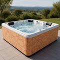 Jacuzzi Carré 6 Places Acrylique Blanc et Beige - 2026
