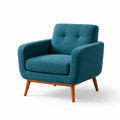 Fauteuil tissu avec pieds en bois - 2026