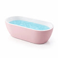 Baignoire îlot ovale en plastique rose pour bébé - 2026