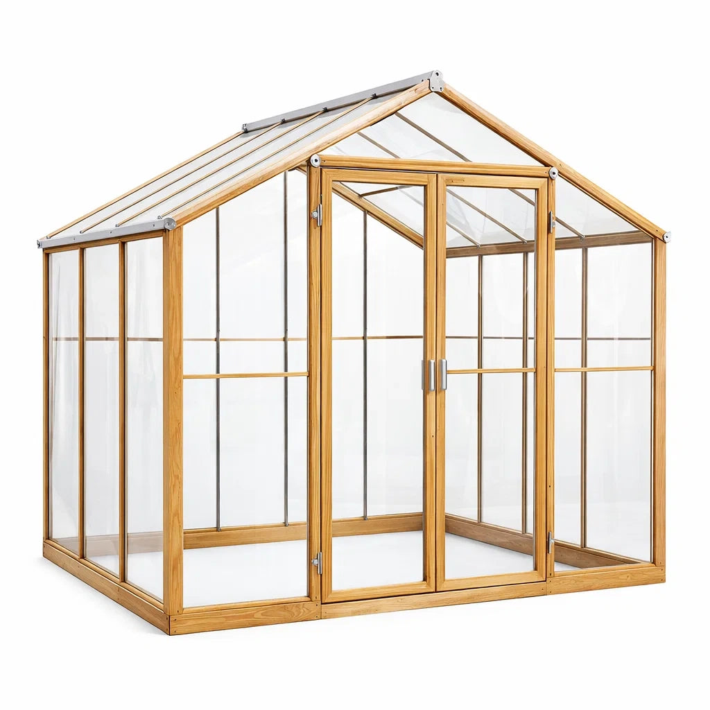 Serre en bois et verre trempé - 2026