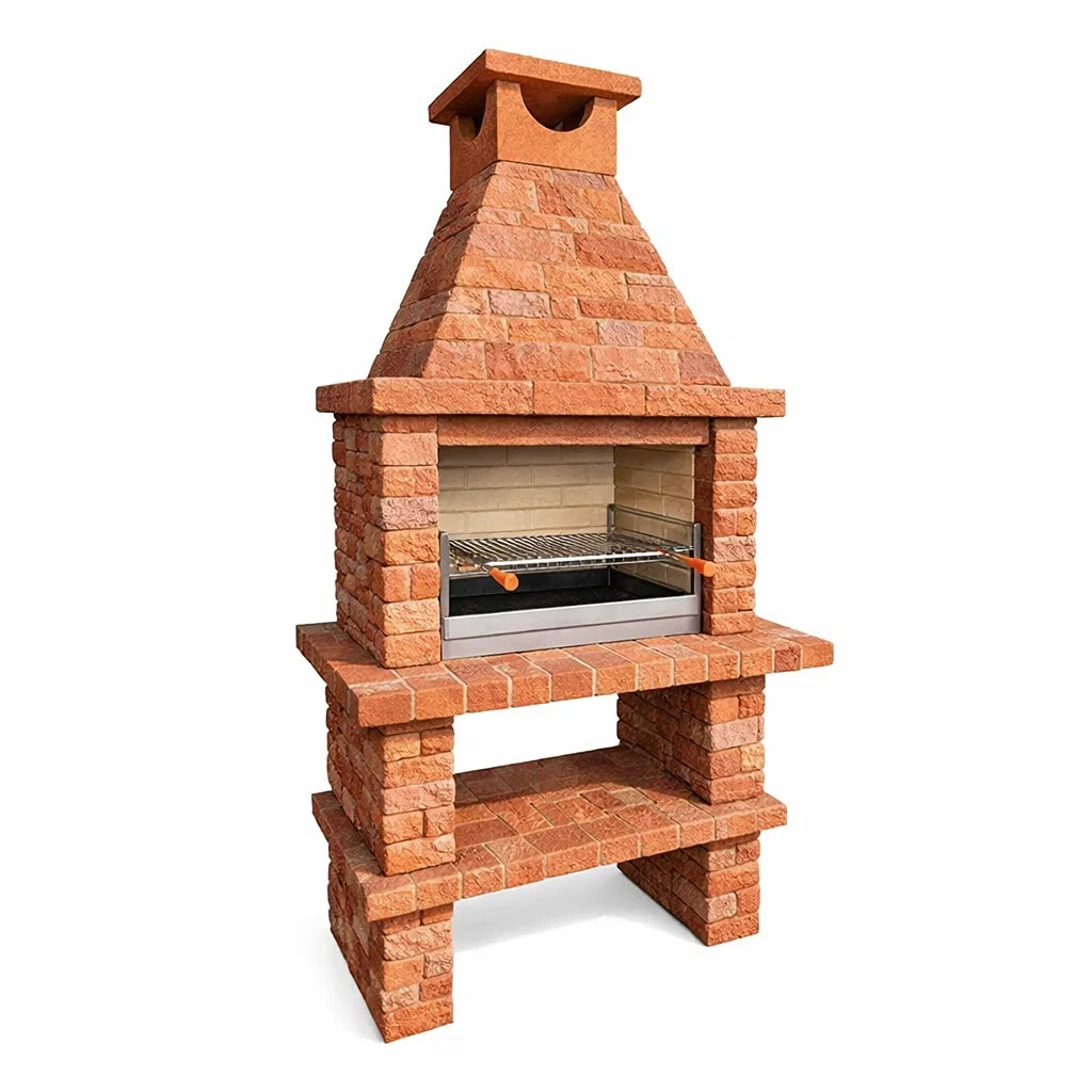 Barbecue en briques réfractaires rouille - 2026