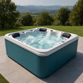 Spa rectangulaire 4 places extérieur Bleu/Blanc 200x200x90 - 2026