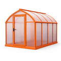 Serre en aluminium et polycarbonate orange - 2026