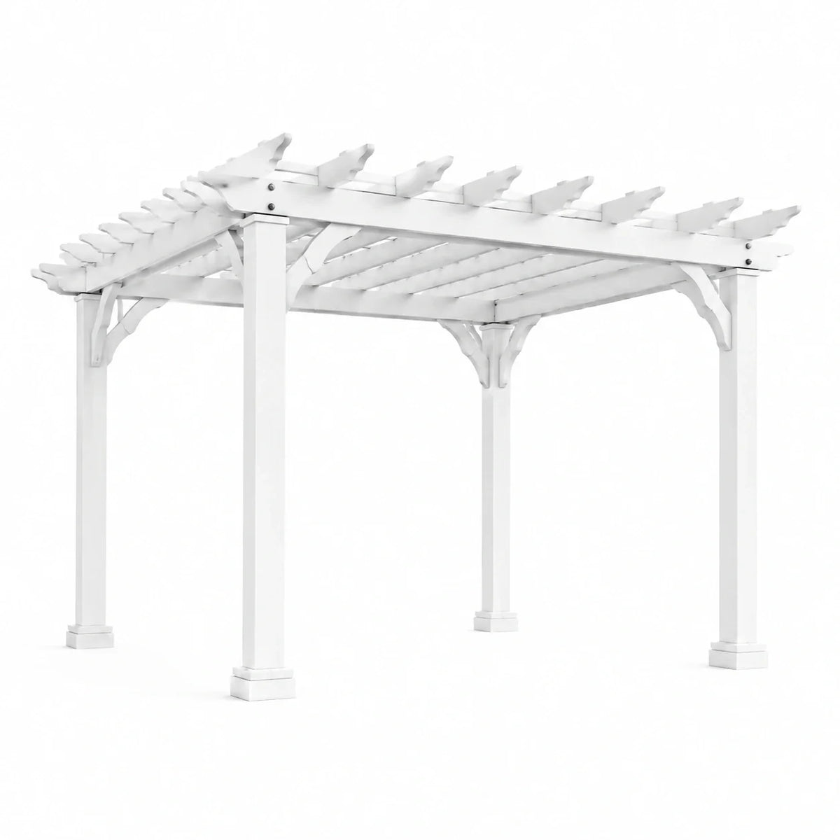Pergola extérieure en vinyle blanc - 2026