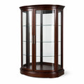 Vitrine en bois et verre marron foncé - 2026