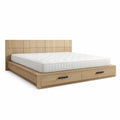 Lit avec rangement double en bois avec tiroirs et matelas - 2026