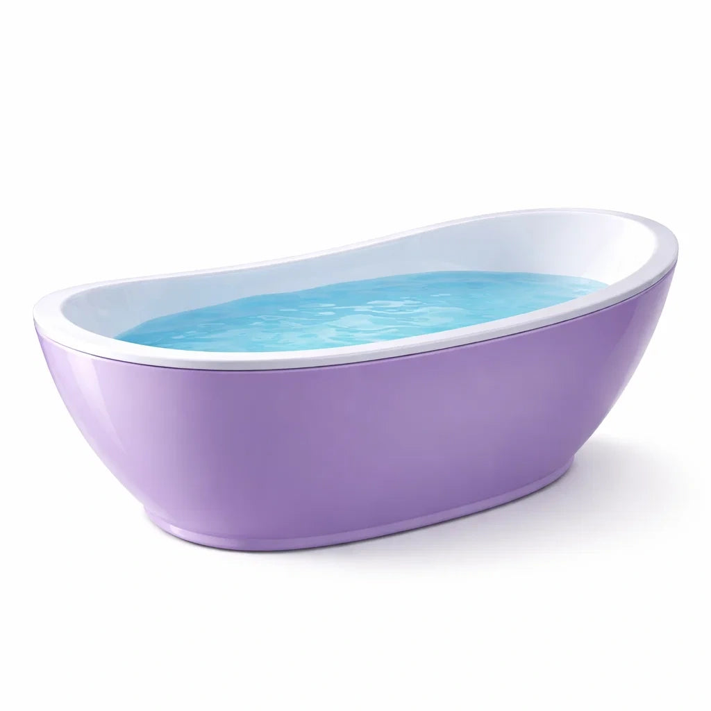 Baignoire îlot en plastique violet 150x70x60 cm - 2026