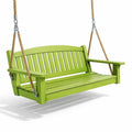 Balancelle de porche en bois avec accoudoirs vert - 2026