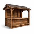 Kiosque à bar en bois avec toit en ardoise - 2026