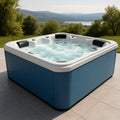 Spa extérieur carré 6 places en acrylique avec jets de massage et éclairage LED - 2026