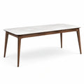 Table à manger marbre et bois de noyer 180x90x75 cm - 2026