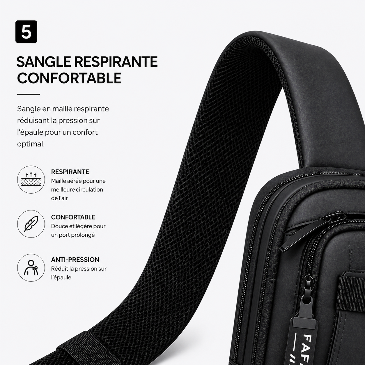 Sac Bandoulière Homme Tactique Premium – Grande Capacité & Style Urbain