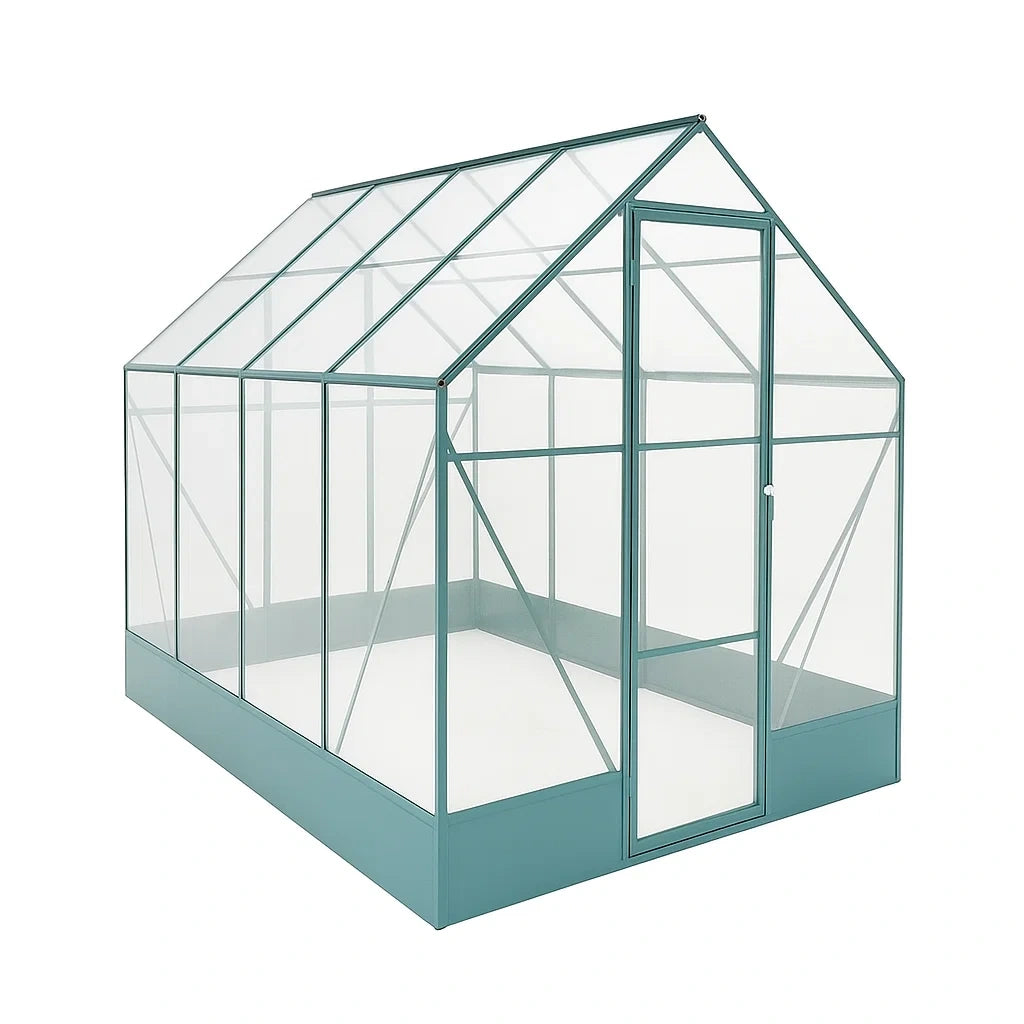 Serre de jardin en aluminium et polycarbonate 190x190x210 cm - 2026