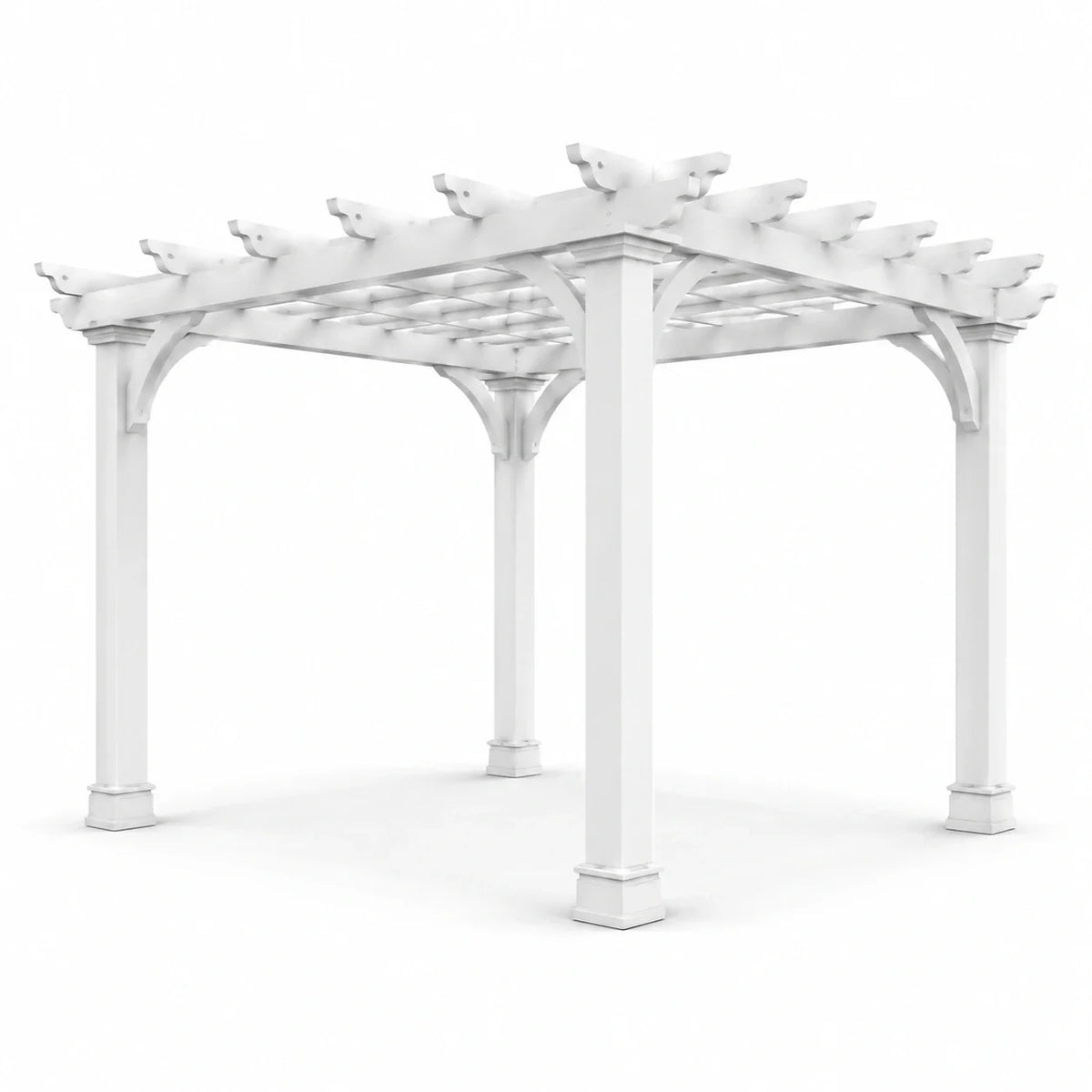Pergola en PVC Blanc 3x3x2.6 m - 2026