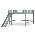Lit mezzanine en bois vert avec échelle - 2026