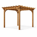 Pergola en bois massif marron 300x300x220 cm - 2026
