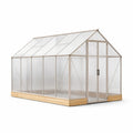 Serre en polycarbonate et aluminium avec base en bois 311x190x210 cm - 2026