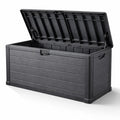 Coffre de rangement de jardin en polypropylène gris - 2026