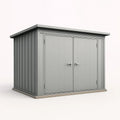 Abri de jardin en métal gris à double porte 250x200x210 cm - 2026