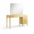 Coiffeuse dorée avec miroir et tiroirs - 2026