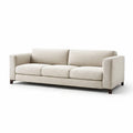 Canapé 3 places en tissu et bois beige 210x90x85 cm - 2026