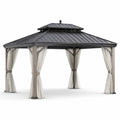 Pavillon en aluminium et acier avec rideaux en polyester 300x300 cm - 2026