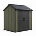 Abri de jardin en plastique vert et noir 220x190x260 cm - 2026