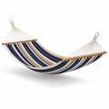 Hamac en coton et polyester rayé avec barres en bois 300x150 cm - 2026