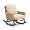 Fauteuil à bascule en rotin synthétique avec cadre en acier - 2026